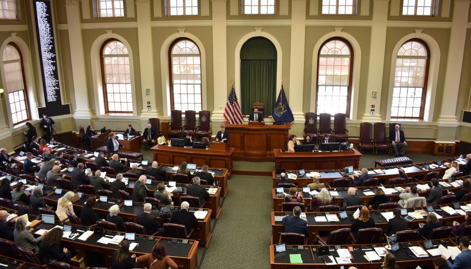 Maine's House of Representatives. Photo by Channa Steinmetz.